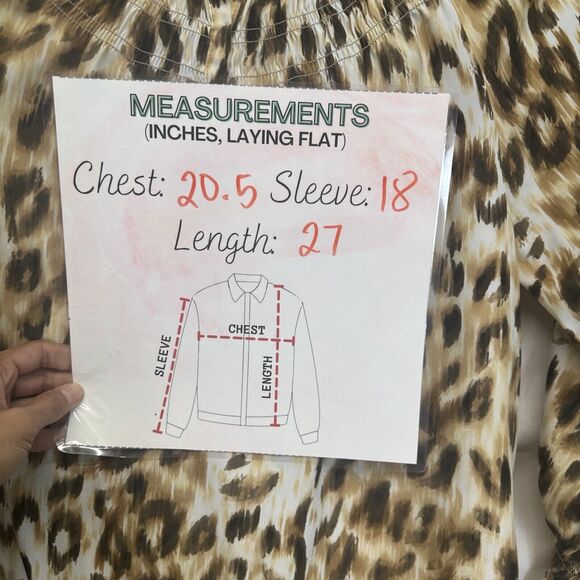 Chico's Leopard Print Peasant Boho Prairie Sheer 3/4 Top Blouse Size 0 (S) - Picture 4 of 11